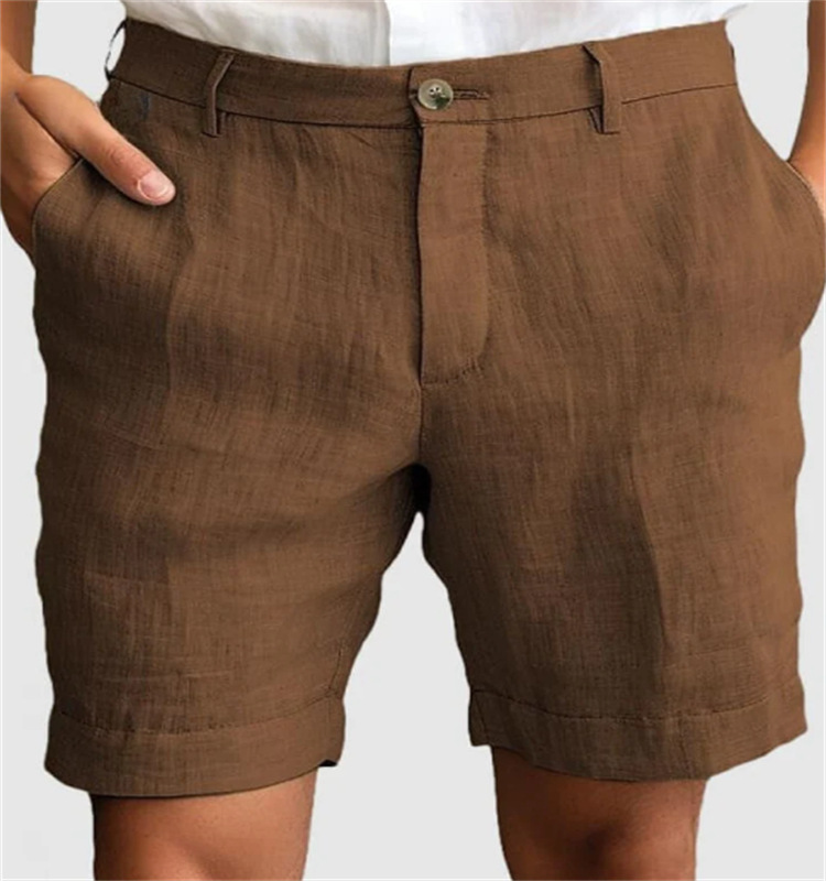 7.5” Pleated Linen Short  |  Mens Shorts Clothing Mens