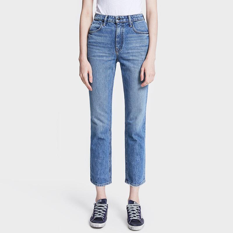 9″ Demi-Boot Crop Jean In Clyde Wash  |  Womens Denim Clothing Clyde Wash