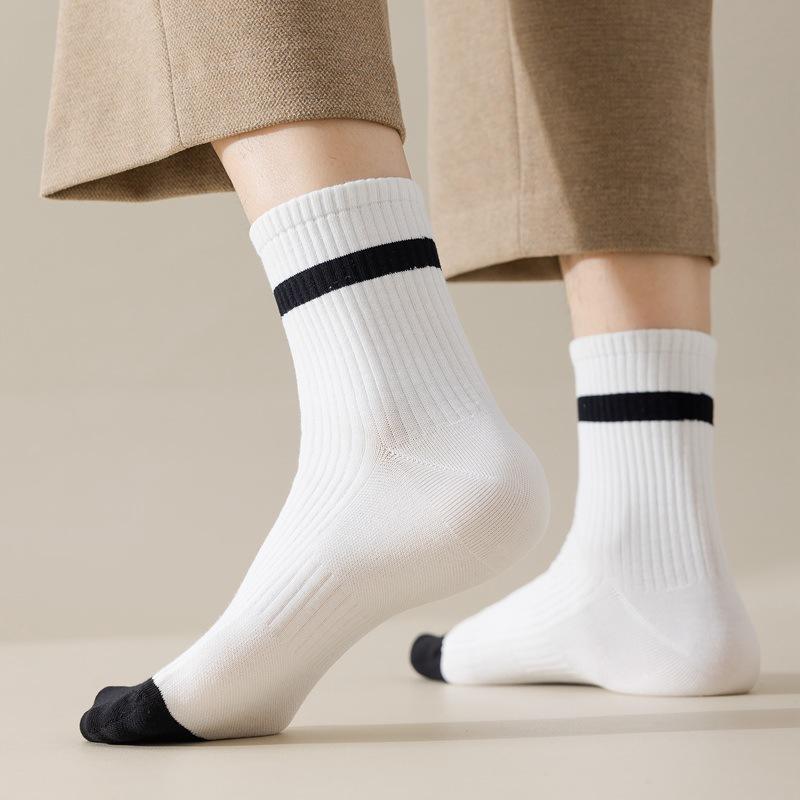 Athletic Crew Socks In Gym Stripe  |  Mens Socks Accessories Mens