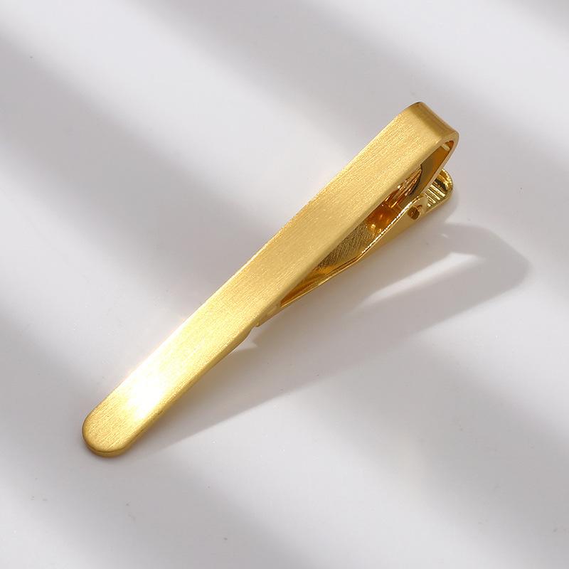 Brushed Tie Clip  |  Mens Watches & Jewelry Accessories Light Gold