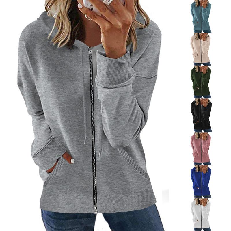 Cashmere Full-Zip Sweater-Hoodie  |  Womens Sweaters Clothing Snow