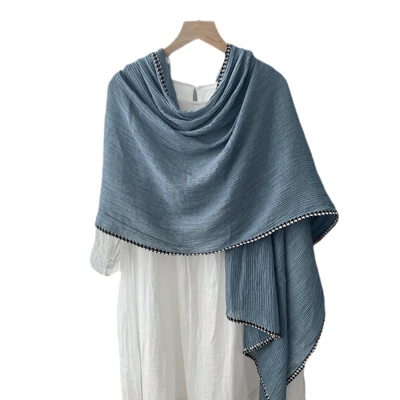 Cashmere Whipstitch Oversized Wrap Scarf  |  Womens Scarves & Wraps Accessories Scarves & Wraps