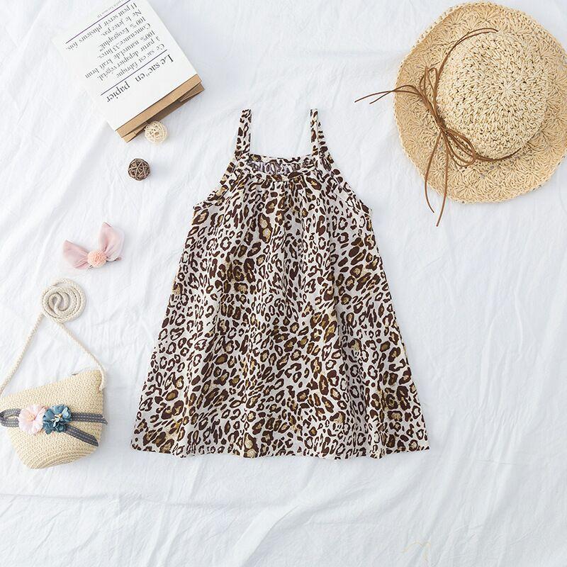 Corduroy Button-Front Dress In Leopard Print  |  Girls Dresses & Jumpsuits Clothing Brown Leopard