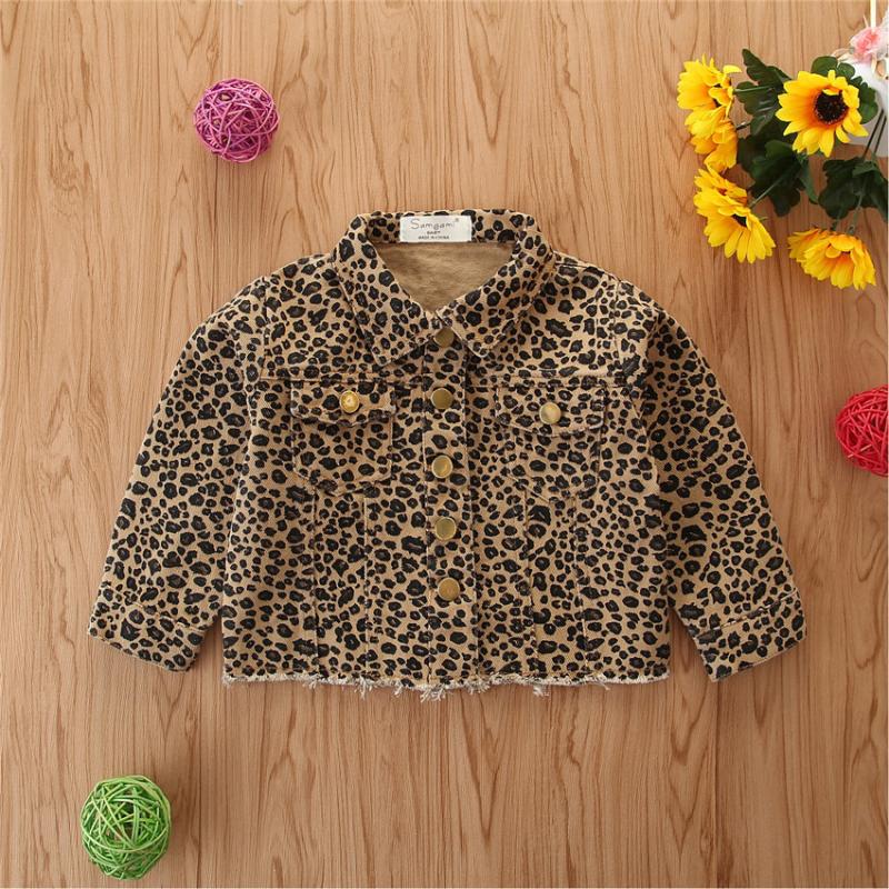 Corduroy Jacket In Leopard Print  |  Girls Coats & Jackets Clothing Brown Leopard