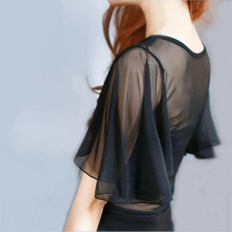 Crinkle Chiffon Smocked Top  |  Womens Shirts & Tops Clothing Black