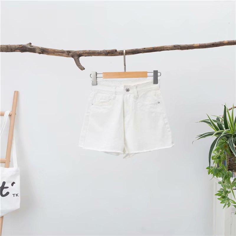 Frayed-Hem Denim Short In White  |  Girls Skirts & Shorts Clothing Girls