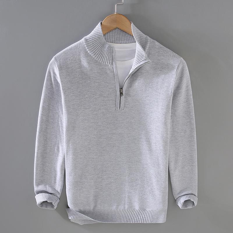 Heritage Cotton Half-Zip Sweater  |  Boys Sweaters Boys Black