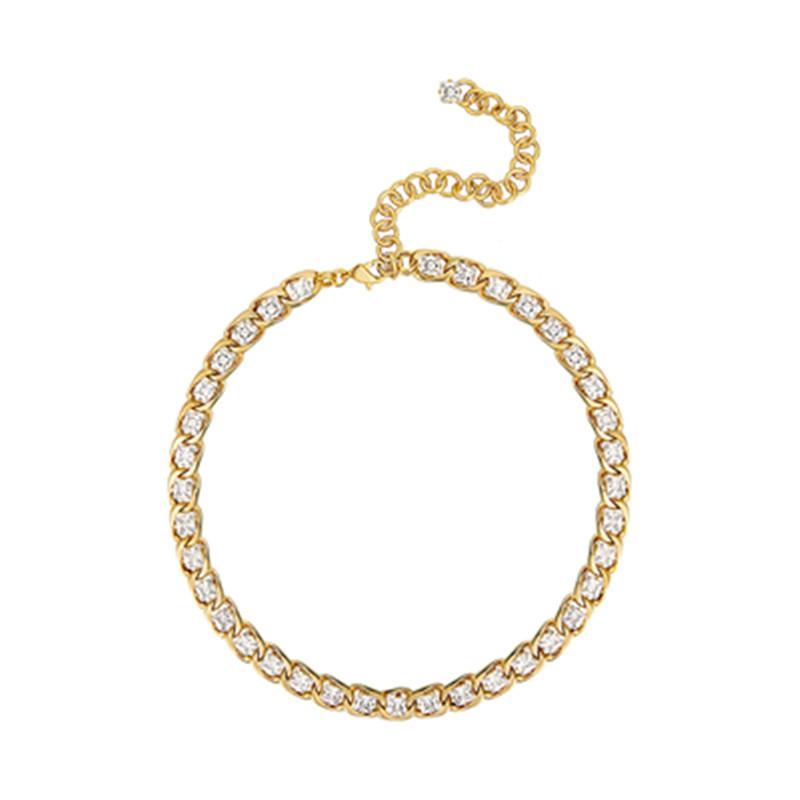 Lady Grey Crystal Chain Bracelet  |  Womens Jewelry Accessories Gold