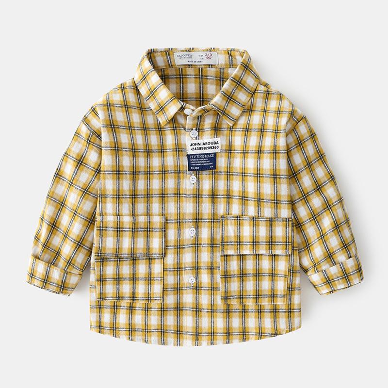 Long-Sleeve Button-Down In Lightweight Flannel  |  Boys Shirts Boys Boys