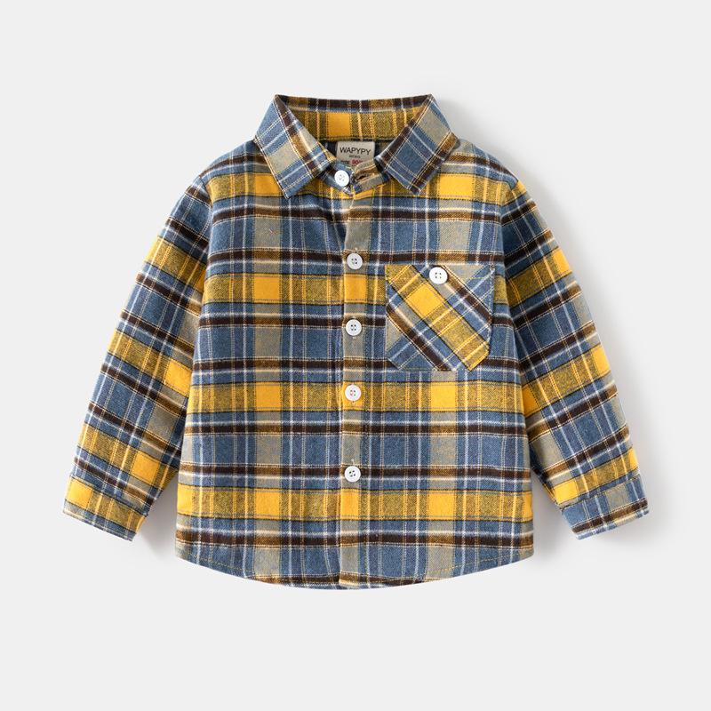 Long-Sleeve Button-Down In Lightweight Flannel  |  Boys Shirts Boys Boys