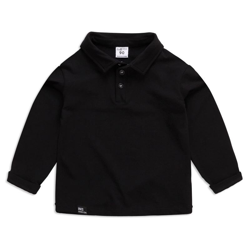 Long-Sleeve Tech Polo Shirt  |  Boys T-Shirts & Polos Boys Black