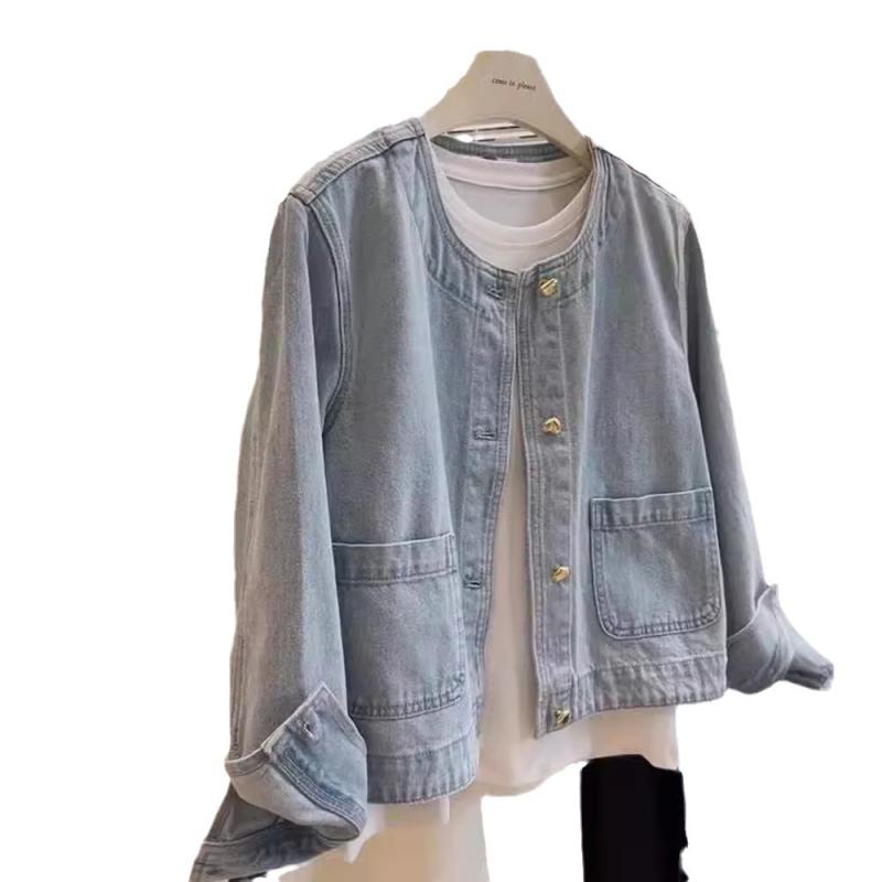 Louisa Lady Jacket In Denim  |  Girls Denim Clothing Basil Wash