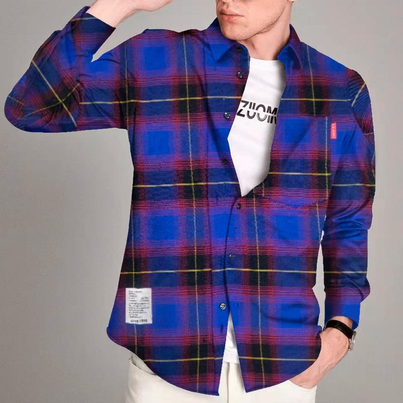 Midweight Flannel Workshirt In Regenerative Cotton  |  Mens Casual Shirts Casual Shirts Casual Shirts