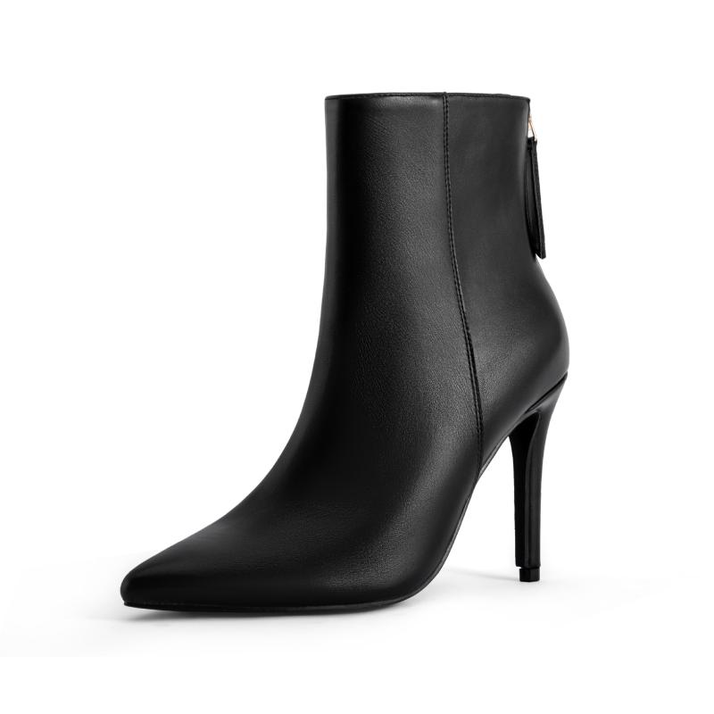 New Stevie Ankle Boots In Leather  |  Womens Made In Spain Shoes Black