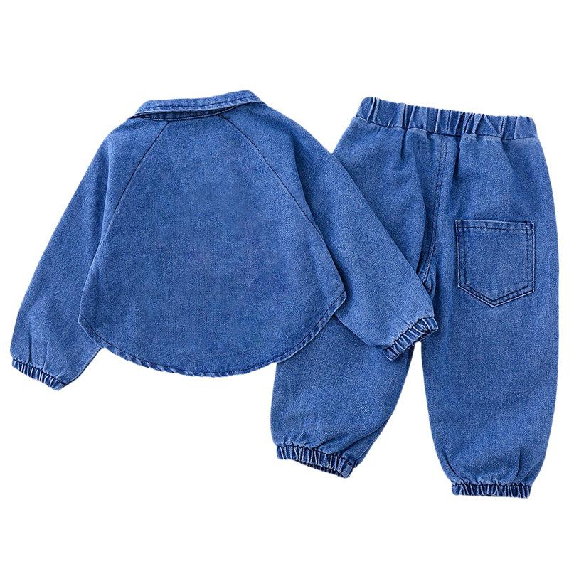 Pleated Skirt In Drapey Denim  |  Girls Denim Clothing Carmen Medium Wash