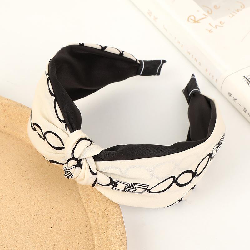 Printed Knot Headband  |  Womens Hair Accessories Aged Parchment