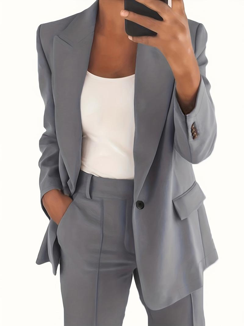 Relaxed Blazer In Gauzy Italian Wool Blend  |  Womens Matching Sets Clothing Matching Sets