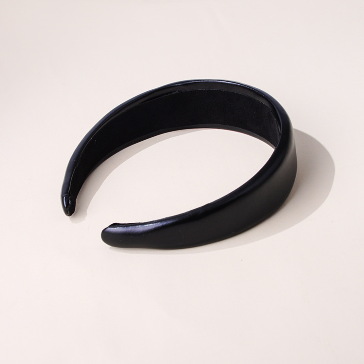 Retro Leather Headband  |  Womens Hair Accessories Black