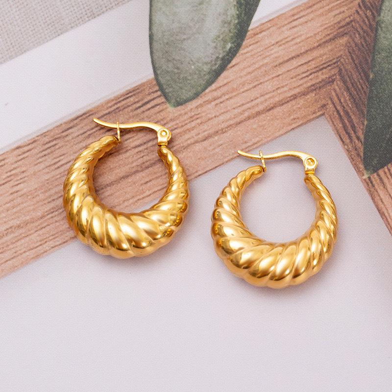 Sculptural Gold Earrings Set-Of-Three  |  Womens Jewelry Accessories Burnished Gold