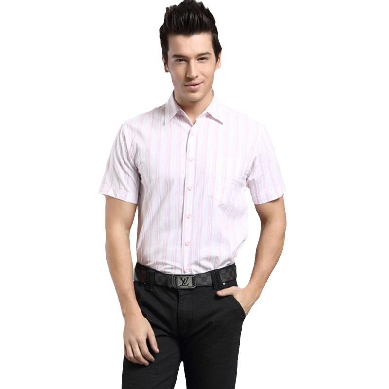 Short-Sleeve Secret Wash Cotton Poplin Shirt With Point Collar  |  Mens Casual Shirts Casual Shirts Casual Shirts