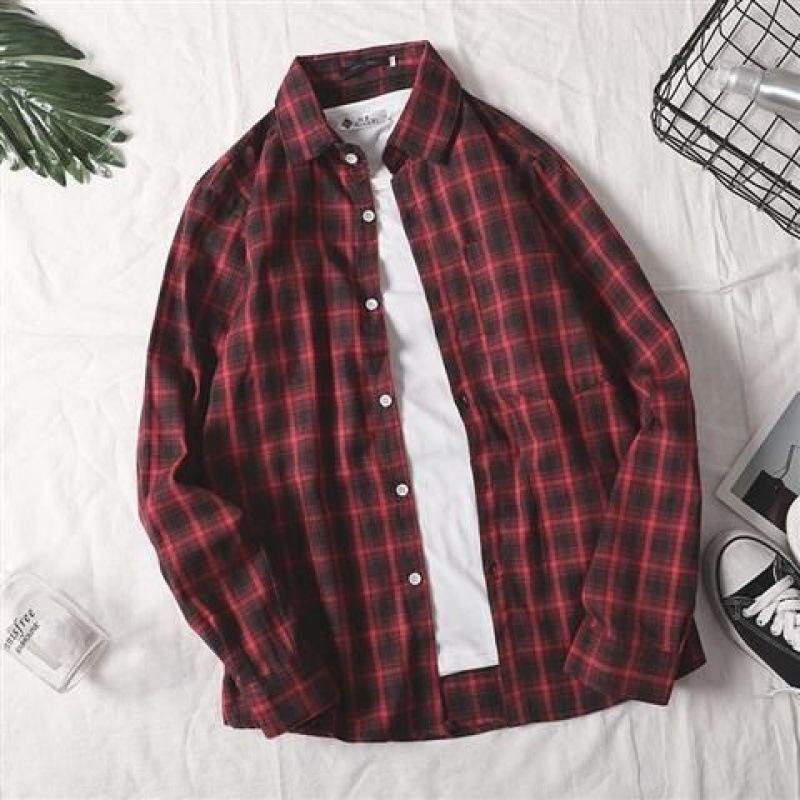 Slim Secret Wash Cotton Poplin Shirt  |  Mens Casual Shirts Casual Shirts Cambridge Plaid Red Nav