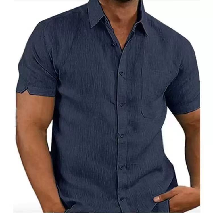 Slim Short-Sleeve Baird Mcnutt Irish Linen Shirt  |  Mens Casual Shirts Casual Shirts Casual Shirts