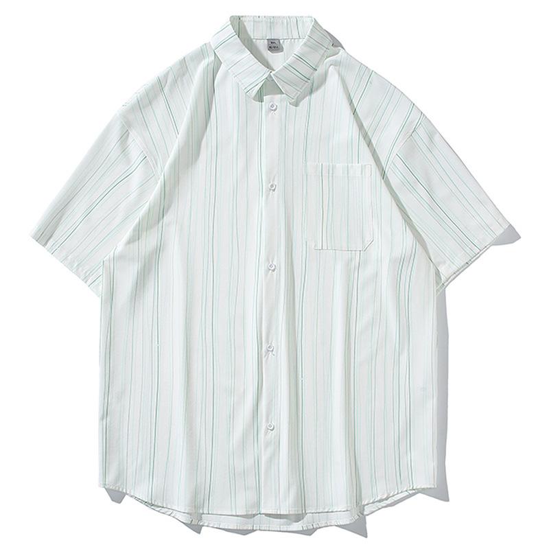 Slim Short-Sleeve Broken-In Organic Cotton Oxford Shirt  |  Mens Casual Shirts Casual Shirts Casual Shirts