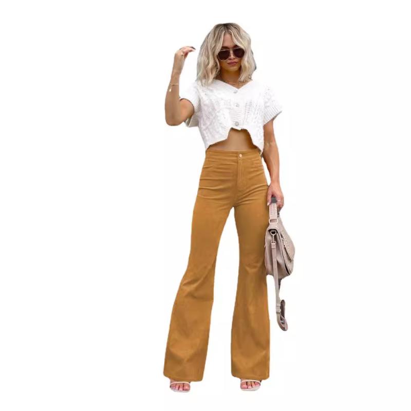 Wide-Leg Corduroy Trouser  |  Womens Pants Clothing Pants