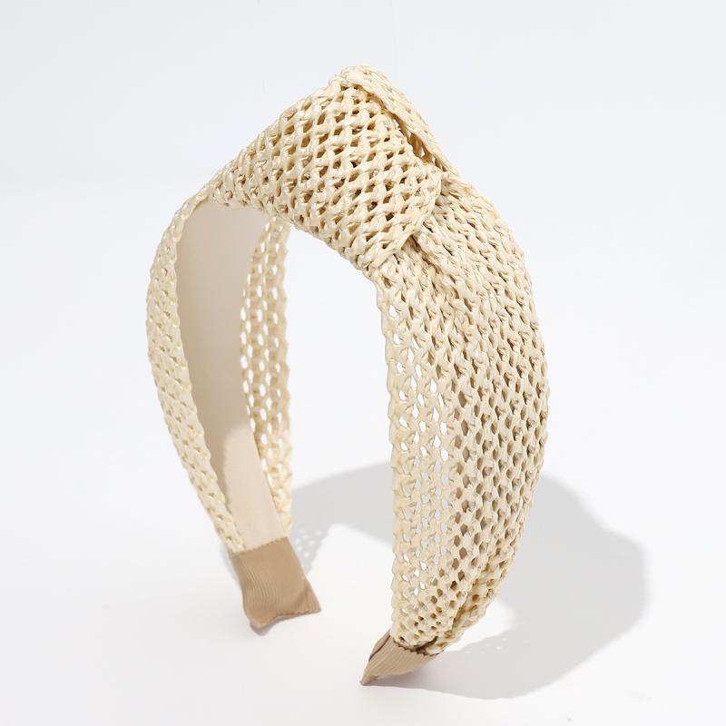 Woven Knot Headband  |  Womens Straw Accessories Natural