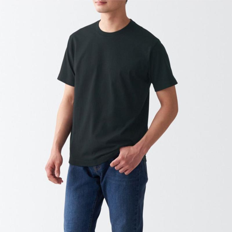 Relaxed Premium-Weight Cotton No-Pocket T-Shirt  |  Mens T-Shirts Clothing Dark Navy